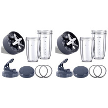 2X Blender Vervangende Onderdelen voor NutriBullet Blenders 600W/900W/PRO - Extractor Blade & 32Oz Enorme Kopjes & 24Oz Enorme Kopjes