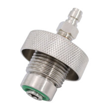 2X DIN Valve Filling Adapter for Diving Air Tools, 300 Bar, Male / Female, Stainless Steel