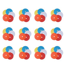 60Pack Flat Disc Markers Non-Slip Spots Markers Football Basketball Sports Speed Agility Training Markers