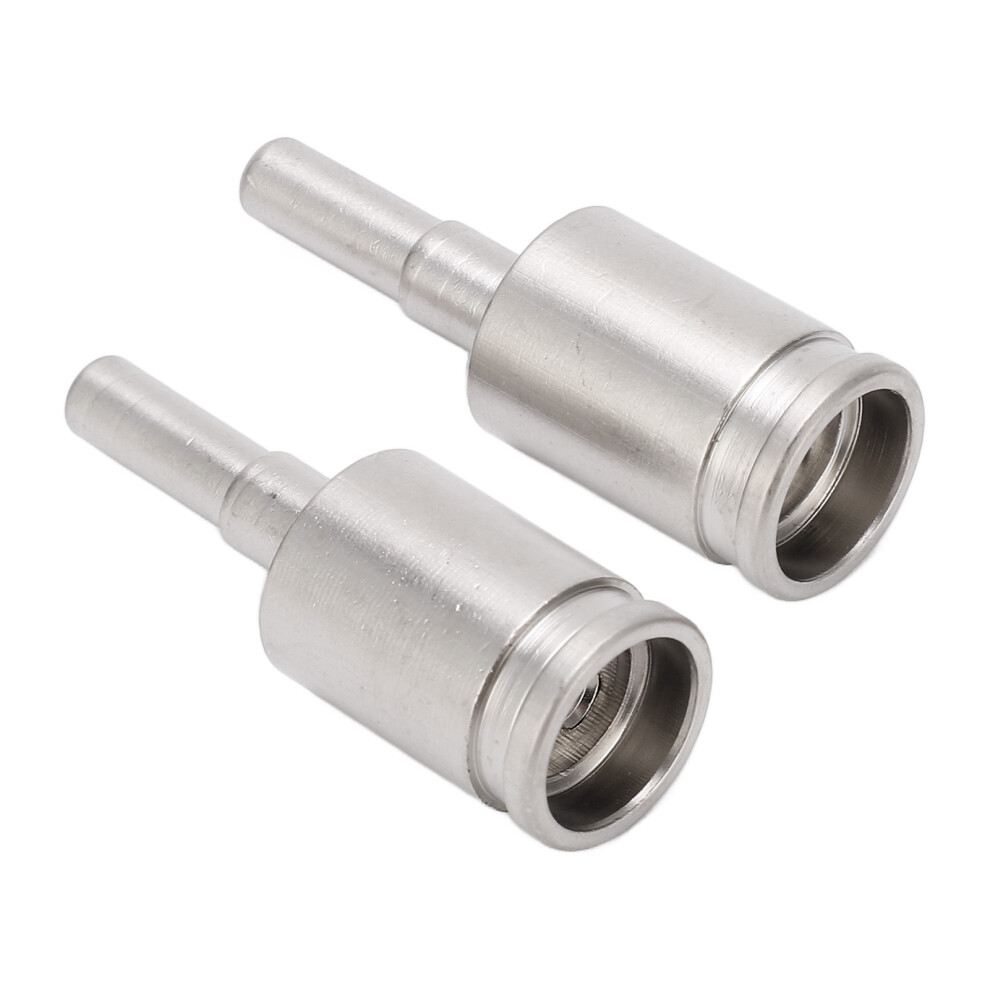 Audio Amp Wire Reducer 4Ga To 8Ga 2 Pack Brass Nickel Plated Connectors 8081376761704