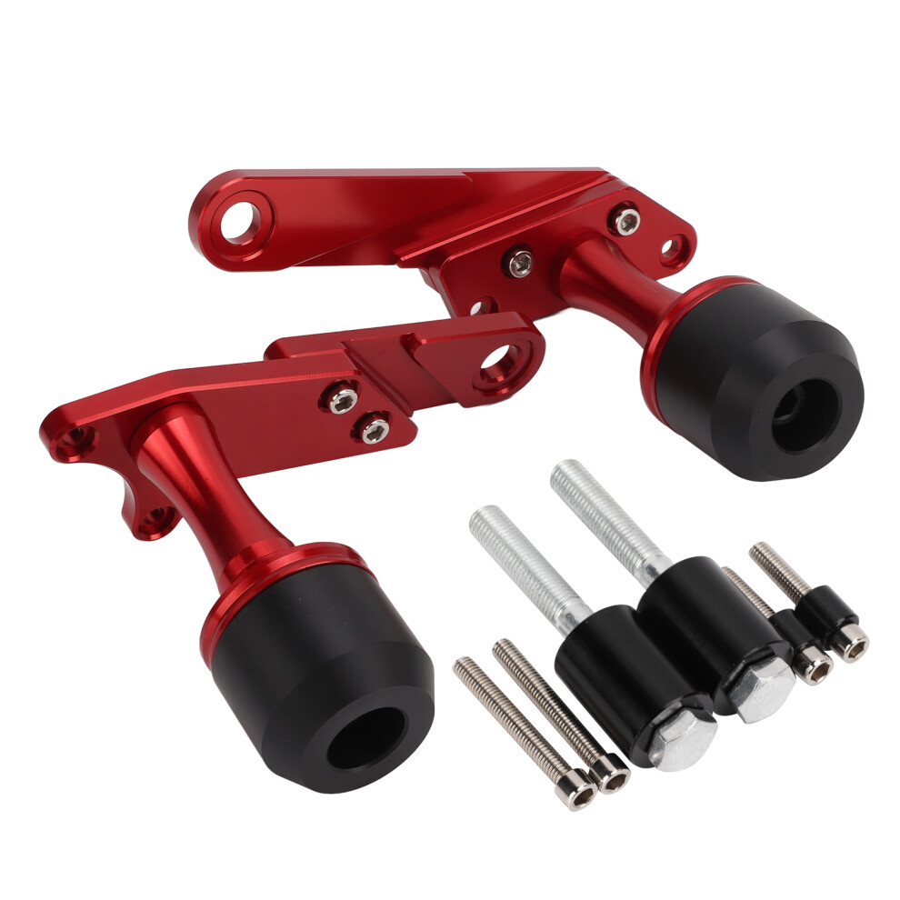 Motorrad Rahmen Slider Aluminium Legierung Rot 7443665838916