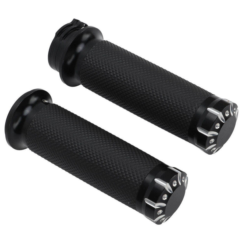 2Pcs Aluminum Alloy 25Mm Rubber Motorcycle & Bicycle Handlebar Grips 7901375593988