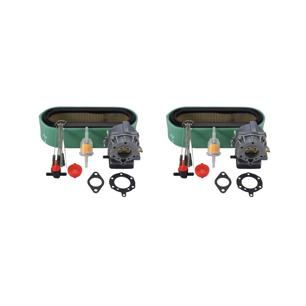 2X 693480 Carburetor Compatible With Briggs & Stratton 693479 499306 With 394019S Air Filter 394358S Fuel Filter 6031444863108