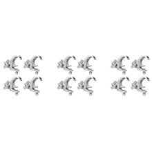 12Packstage Beleuchtungsclip-Haken, Professionelle Rack-Klemme Aus Aluminiumlegierung, Zum Bewegen Der Hauptbühnen-Bühnenbeleuchtung