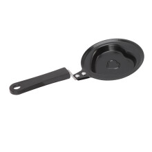 Mini Nonstick Heart Egg Frying Pan Stainless Iron for Breakfast 4.5 Inch