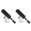 2X Heavy Duty Slide Bolt Gate  with A Padlock,Horizontal Bolt  Floor  Hardware and Lockable(Black,6 Inch) 1