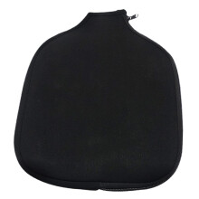 Racquet Cover Neoprene Protective Case For Rackets, Ball Pocket, Padded Organizer, Black
