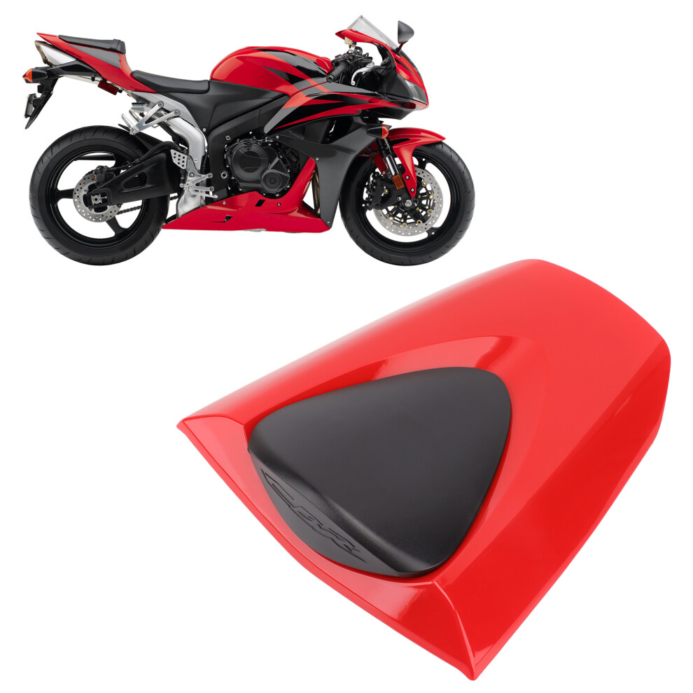 Cbr600rr 2007Â2019 Pillion Fairing Cover In - Sturdy Abs Plastic Red 8481373078582