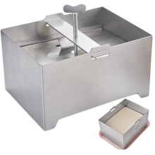 Stainless Steel Tofu Press with Drain Tray, Adjustable Pressure Control, 1kg Cheese and Paneer Maker