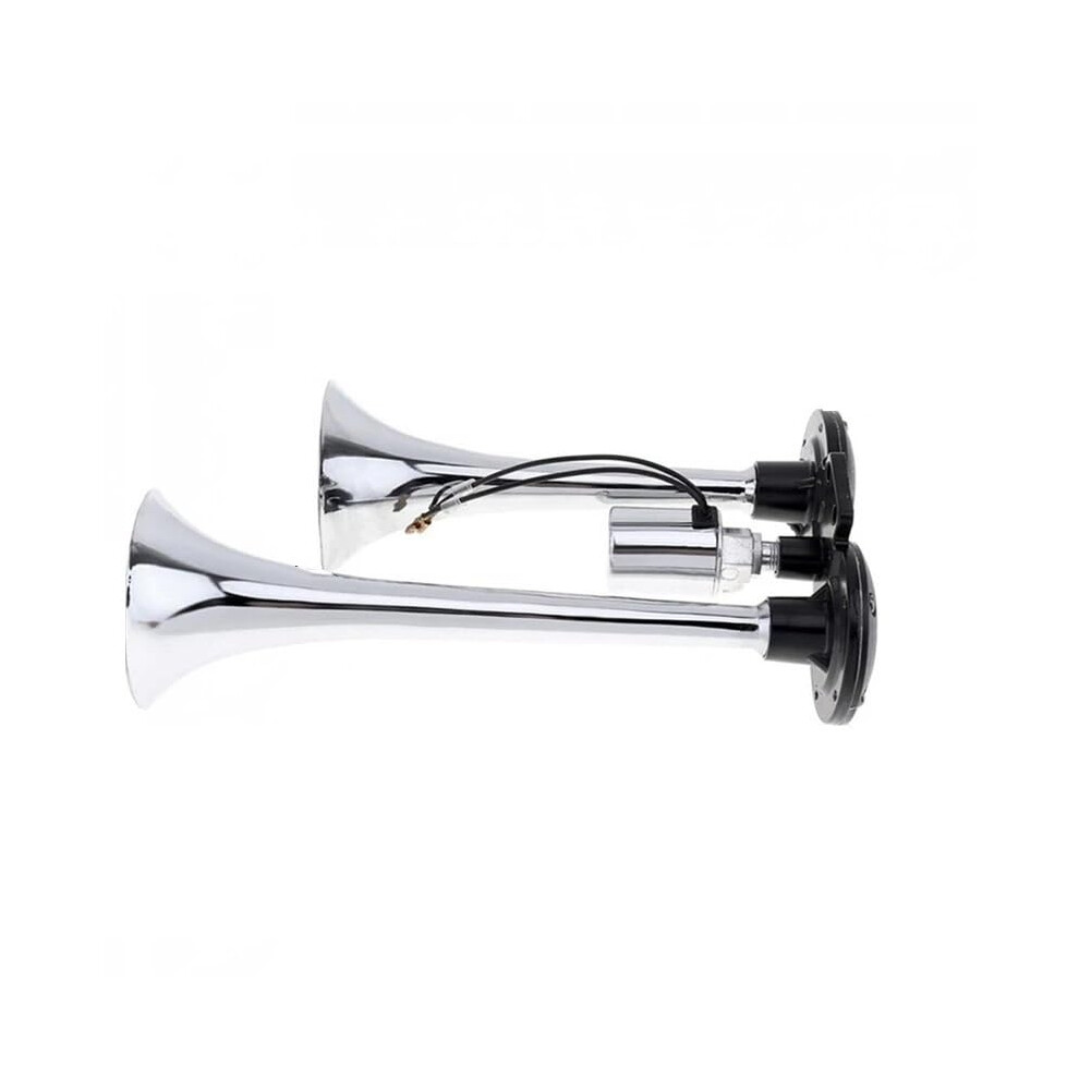 Car Horn 300Db Super Loud Dual Trumpet 12V/24V Compatible Hooter For Truck, Boat, Train, Auto Sound Signal 9382693801265