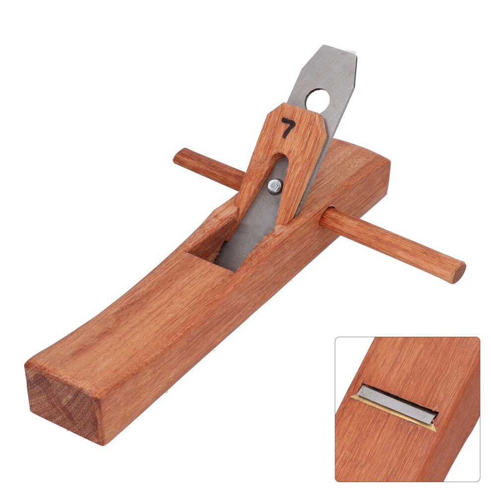 Woodworking Hand Plane - Teak + Manganese Steel Cutter, 183Mm 7.2In 9491382405964