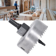 Ensemble de 2 mèches à trou de 67 mm pour perceuse, adapté au bois et au plastique, en acier allié