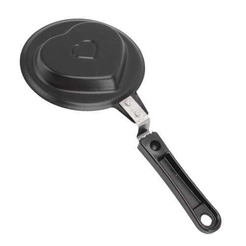 Mini Heart-Shaped Nonstick Egg Frying Pan Stainless Iron Breakfast Mold 1