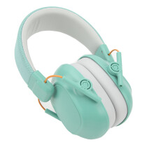 Protezione dell'udito per bambini - Cuffie antirumore color menta, riduzione del rumore, adatte per età 3-12 anni