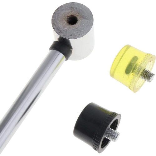 Hammer 30mm Rubber Head DoubleFaced Round Head NonSlip Nylon Handle 1