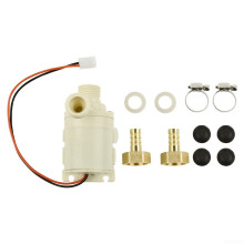 12V Pump With Brass Couplers And Stainless Clamps For Hot Cold Water Circulation Engineering Plastic Amphibious Pump