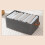 Foldable Cationic Clothes Bin Gray 18.5x11x7.9 in 3