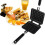 Waffle Maker NonStick Biscuit Pan with Ergonomic Long Handle for Quick Stovetop Baking 4