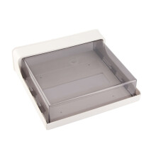 Großer Stauraum unter dem Schreibtisch – Aufbewahrungsbox, 23 cm, Schwarz, Kunststoff