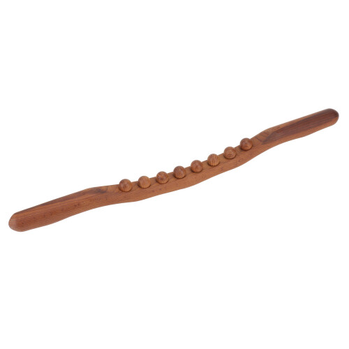 Handheld Gua Sha Massage Tool for Neck & Back, 52cm Beech Wood 1