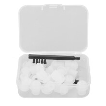 Cúpulas de silicone hipoalergênicas para aparelhos auditivos, compatibilidade universal com diversos modelos, fáceis de limpar e manter,