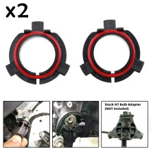 Socket Headlight Bulb Adapter 2x Accessory Aftermarket Black For Kia H7 LED Parts Replacement Replaces Retainer Base