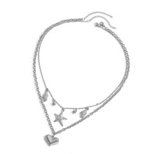 Collier chaîne avec pendentif à la mode, bijoux adapté-argent