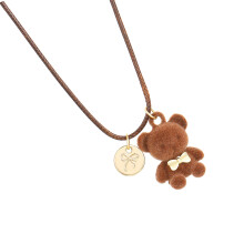 Delightful Brown Bear Necklace Jewelry Accessory for Adding Fun