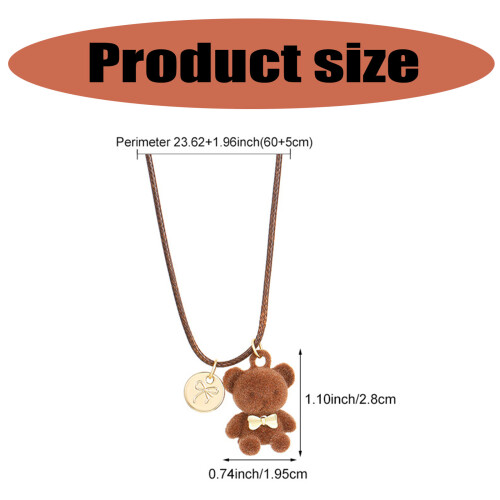 Delightful Brown Bear Necklace Jewelry Accessory for Adding Fun 2
