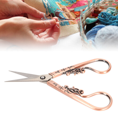 Embroidery Scissors with Retro Design, Sharp Points for Detail Work and Ergonomic Design for Comfortable Handling 2