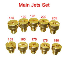10Pcs Main Jet M5 For Mikuni Carburetor #155 160 170 175 180 185 190 195 200 205 Carburetor Main Jet M5 Injector Nozzle Pilot