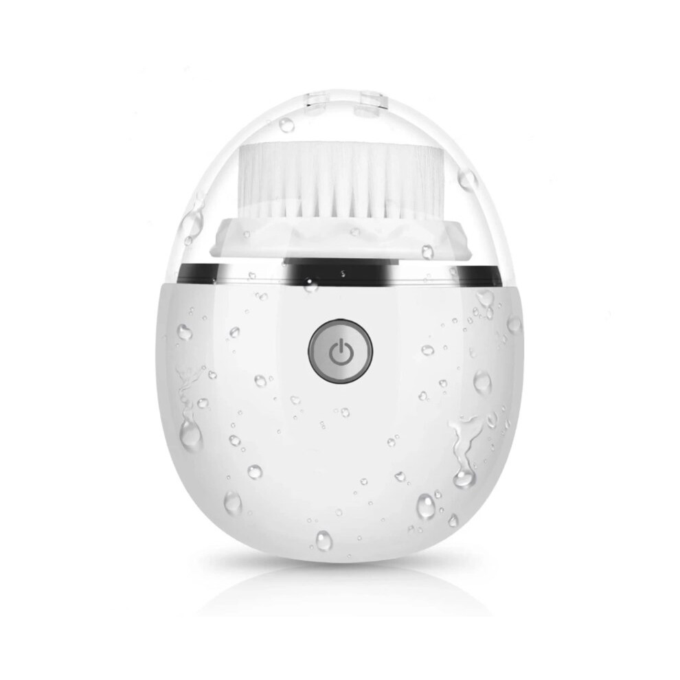 Facial Cleansing Brush: High Frequency Vibration, Watertightness, Silicone Face Scrubber, 5 Replaceable Brush Heads, Inductive Charging, Deep