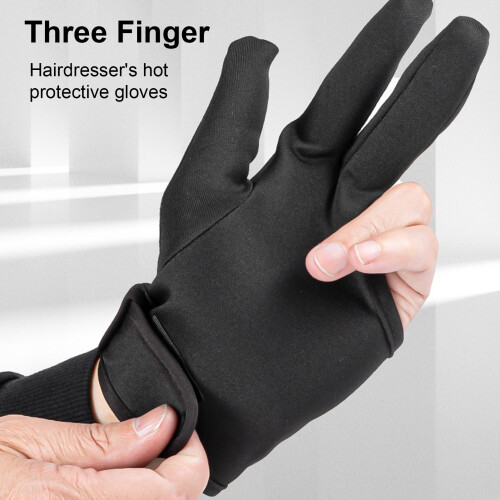 1 Paar hitzebeständige Haarhandschuhe,