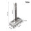 86 Line Box Socket Hole Punch Quick Electric Hammer Open Hole Tools Hardware Tools Square Handle Is Hardened And Wear Resistant 5