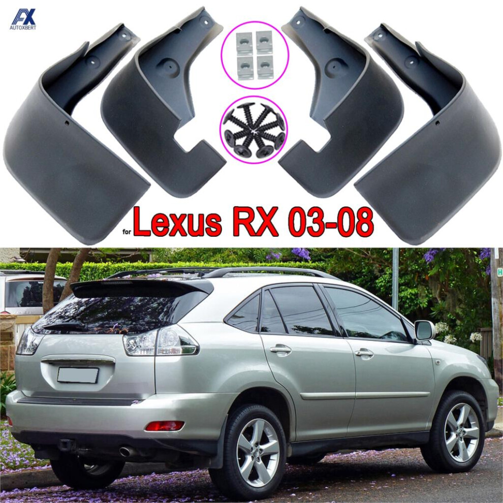 Car Mudguard For Lexus Harrier Rx300 Rx330 Rx350 Rx400h Xu30 2003-2008 Fender Mud Guard Flap Splash Mudguard 2004 2005 2006 2007 6935161540062