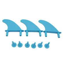 Soft surf fins with replacement screws for surfboard, softboard, water wave fins, surfboard, 3 pieces Ref: 6082