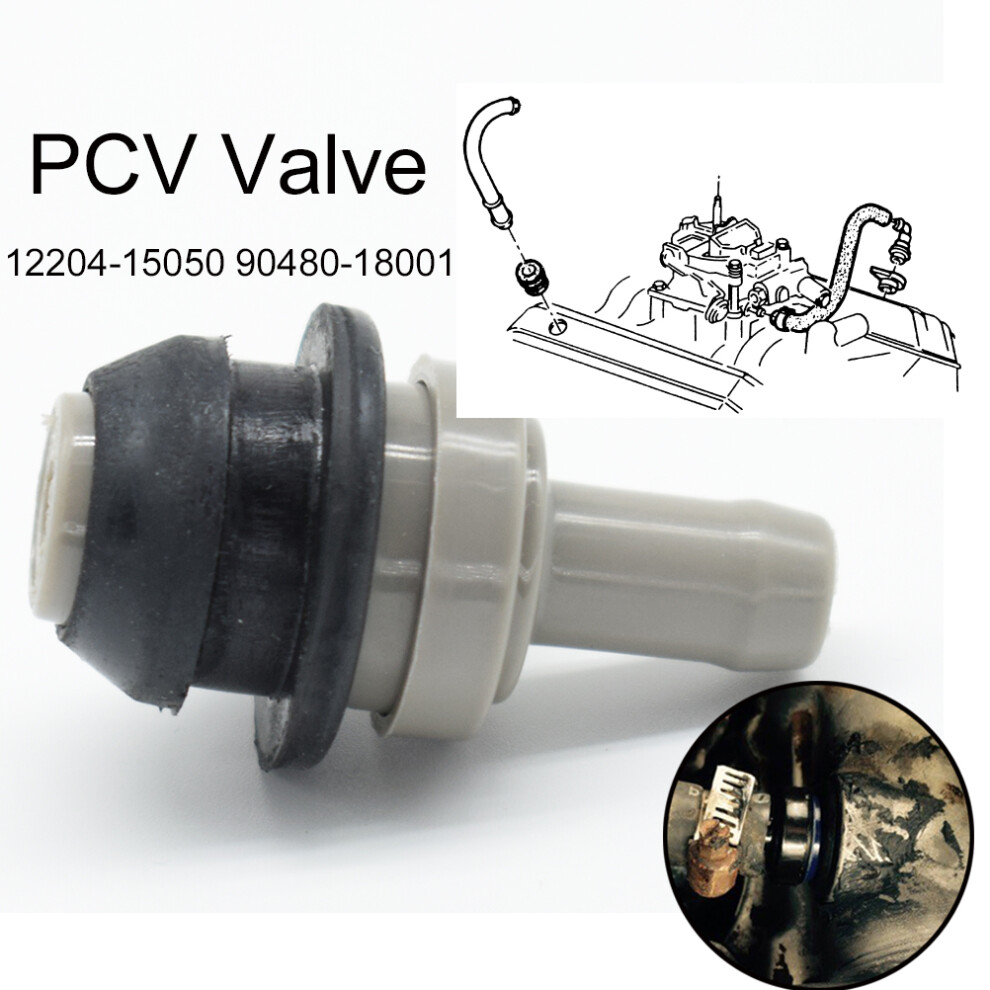 2Pcs/Set Car Engine Pcv Vent Valve Grommet Seal 12204-15050 90480-18001 For Toyota Corolla 1993-1997 1.6L 1.8L Celica Tracker 6935161539905