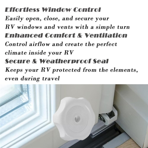 RV Window And Vent Knob Replacement Set Rv Emergency Exit Window Latch 	Or Rvs And Trailers 2