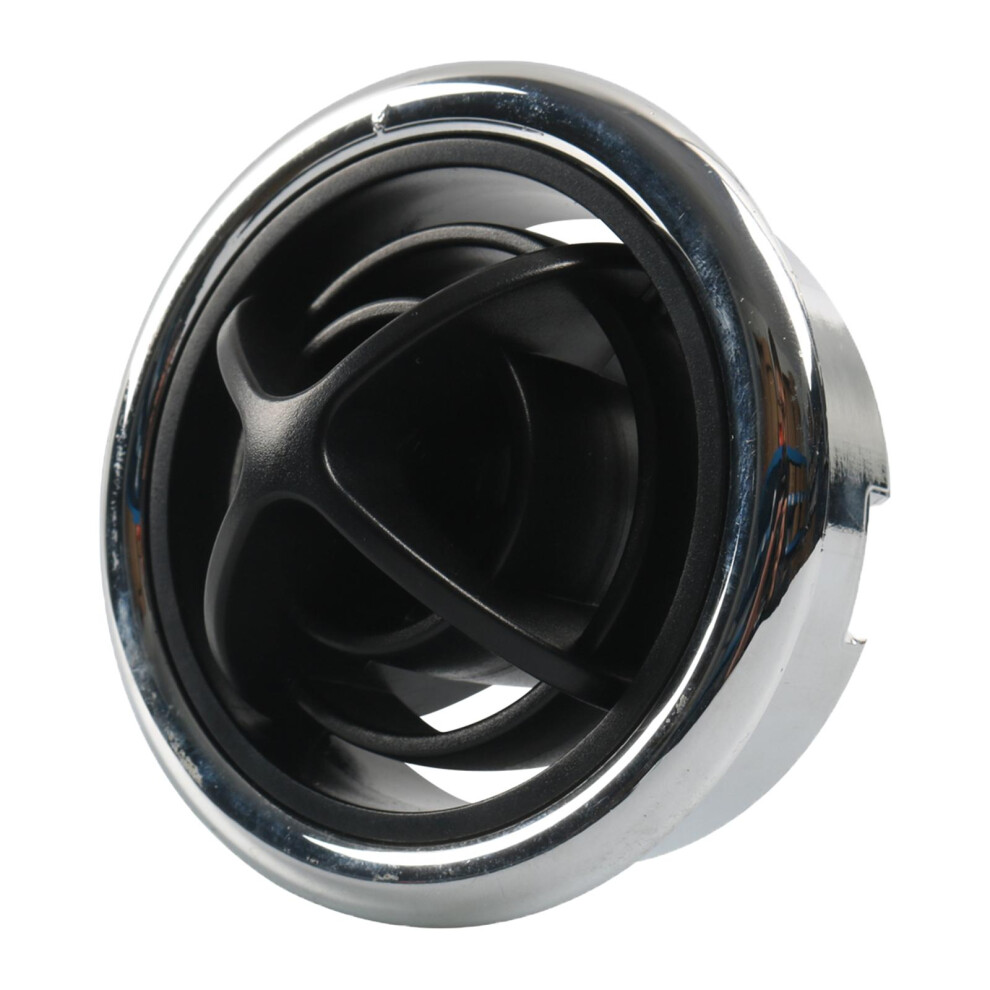Universal Round A/C Air Outlet Vent 75Mm Dashboard Electroplate Knob Abs Plastic Fit For Electric Car Boat Rv Bus 6935161543568