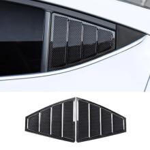 CarHome 2X Rear Quarter Window Louvers – Side Vent Cover Trim | Vehicle Fitment For Hyundai Elantra 2017 2018 2019
