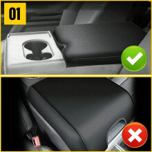 Carhome  Armrest Cover Car Jump Sea T Only Leather Armrest Console Cover Car Lid Center/Front For F-150
