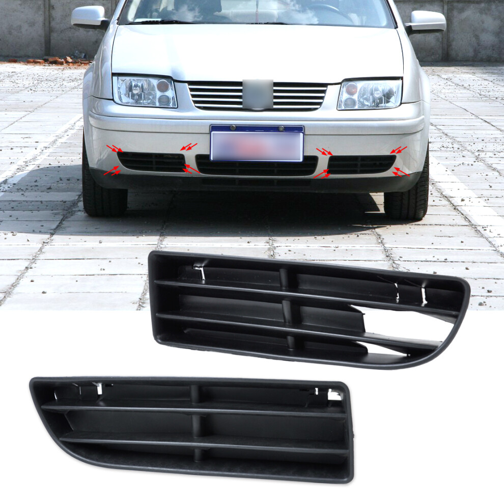 Dwcx 1J5853665b, 1J5853666c Front Lower Grille Bumper Vent For Volkswagen Vw Jetta Bora Mk4 1999 2000 2001 2002 2003 2004 6935161539158