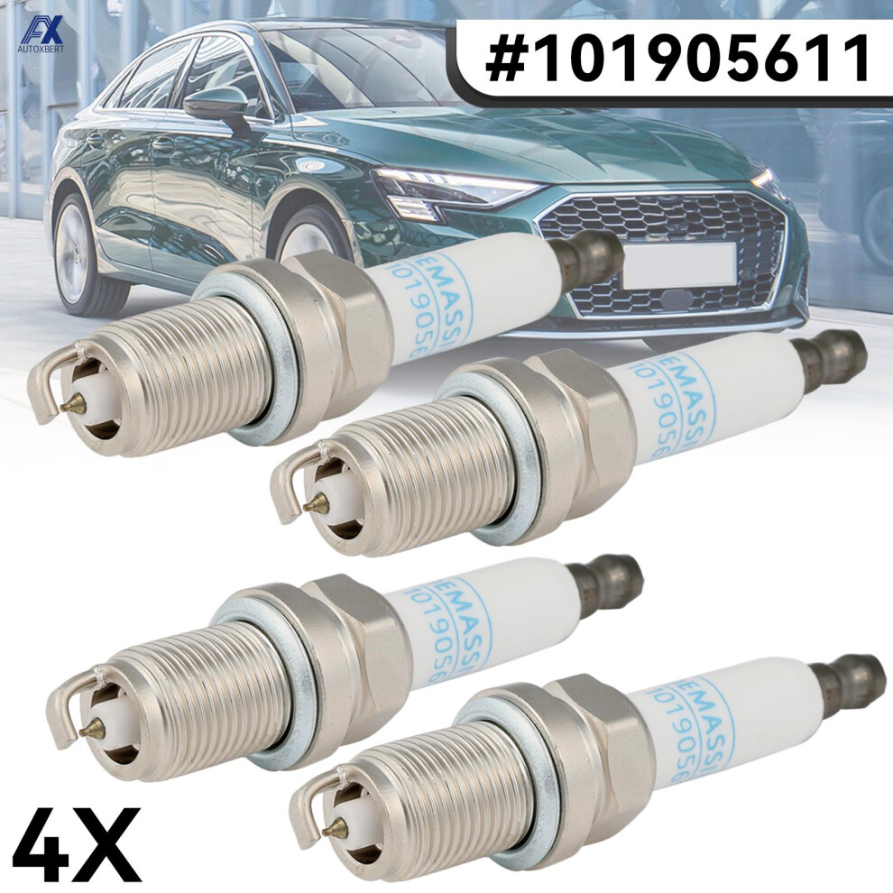 4X For Vw Jetta Gli Passat Cc Scirocco Audi A1 A3 A4 A6 Q3 Q5 Tt 2007-2014 Car Spark Plugs 101905611 101905611G 6935161541977