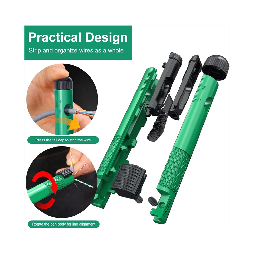 Wire Straightener Network Cable Organizer Cut And Untwist Tool,Sk5 Blade Wire Stripping Management Tool For Engineers 6935161549027