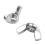 M6 Thread Dia Stainless Steel Wing Nut Butterfly Wing Nuts 30 Pcs 4