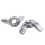 M6 Thread Dia Stainless Steel Wing Nut Butterfly Wing Nuts 30 Pcs 5