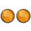2pcs 2" Round Orange Reflector Universal For Motorcycle ATV Dirt 1