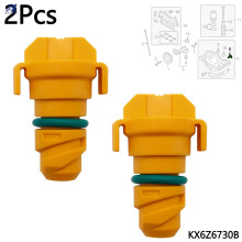 2Pcs Car Engine Oil Drain Plug ABS Replacement For Edge Ford F150 F-150 2015 - 2020 KX6Z6730B Plastic Clip Practical Photography