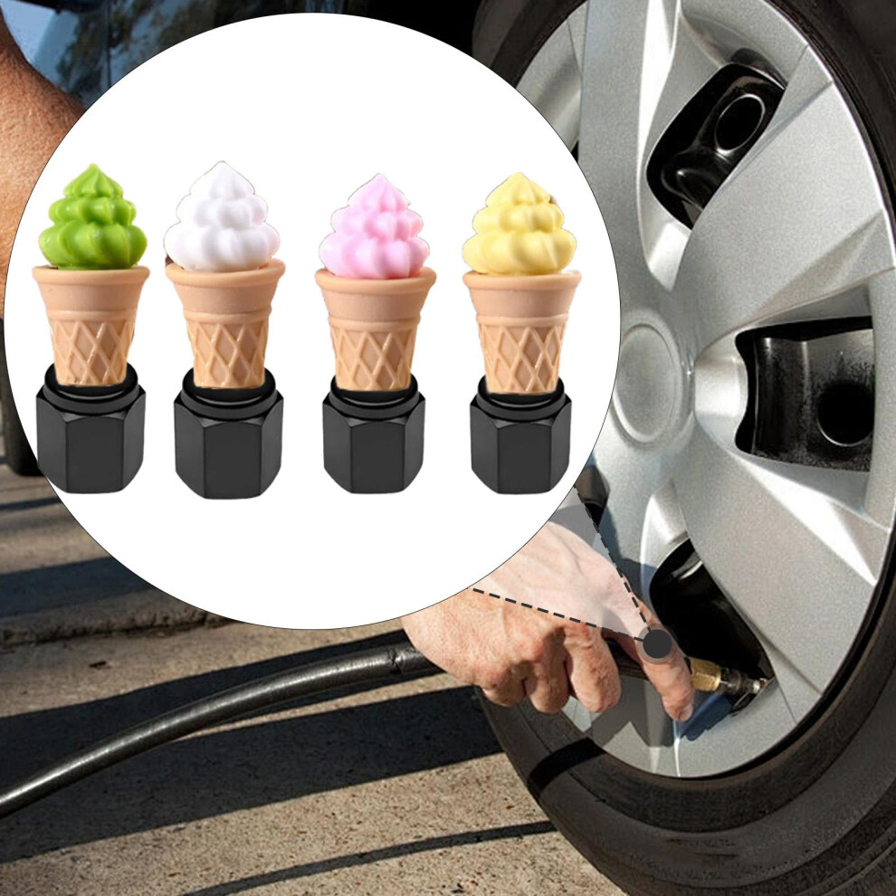 4 Pieces Tire Valve Stem Caps Universal Dustproof Decoration Aluminum Tyre Valve 6935161556070
