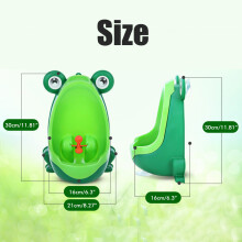 Cartoon Frog Urinal for Boys with Suction Cup and Fun Aiming Target